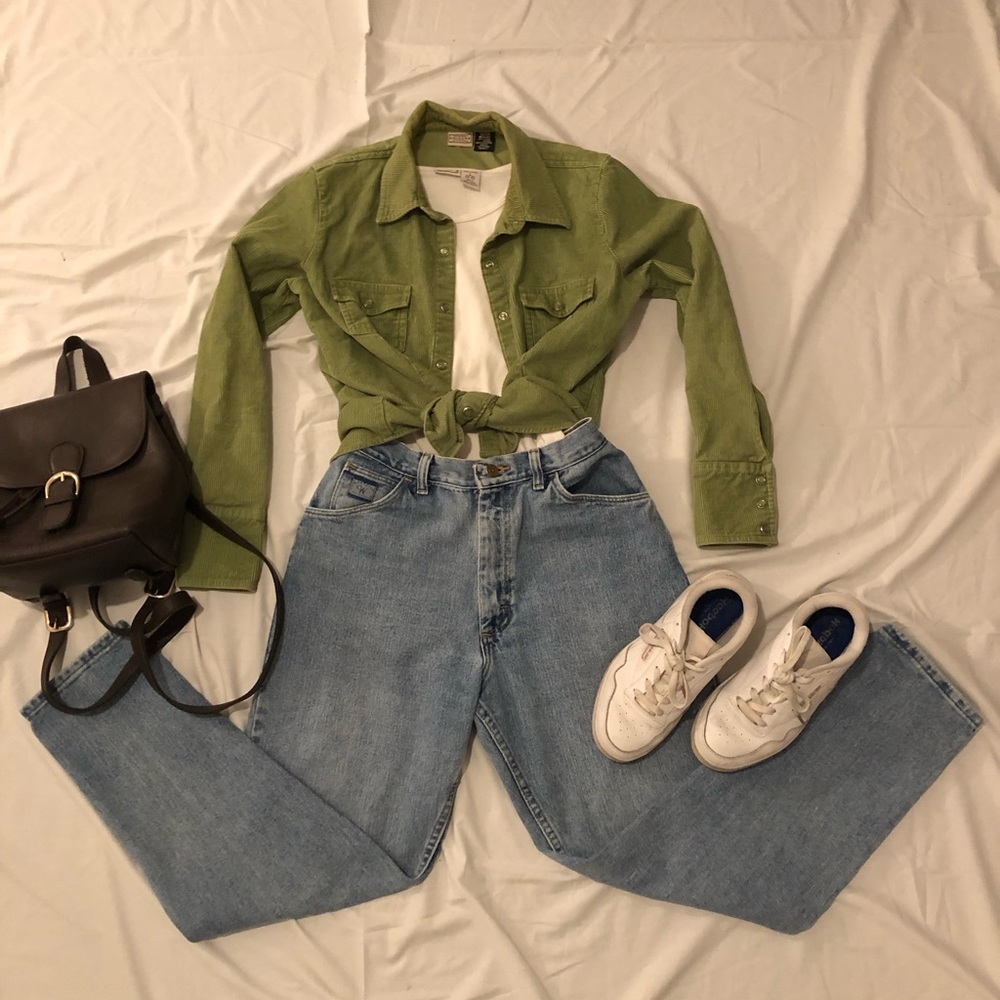 Vintage Corduroy Button Down Top